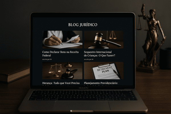 Blog Jurídico Inteligente com IA – Conteúdo que Trabalha por Você
