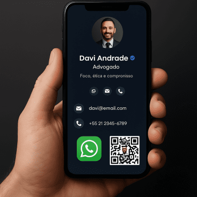 Cartão Digital Interativo com WhatsApp - OAB ID